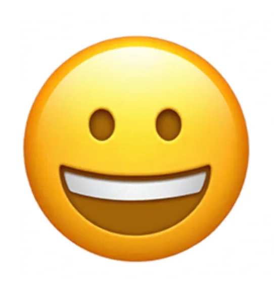 A classic grinning smiley face
